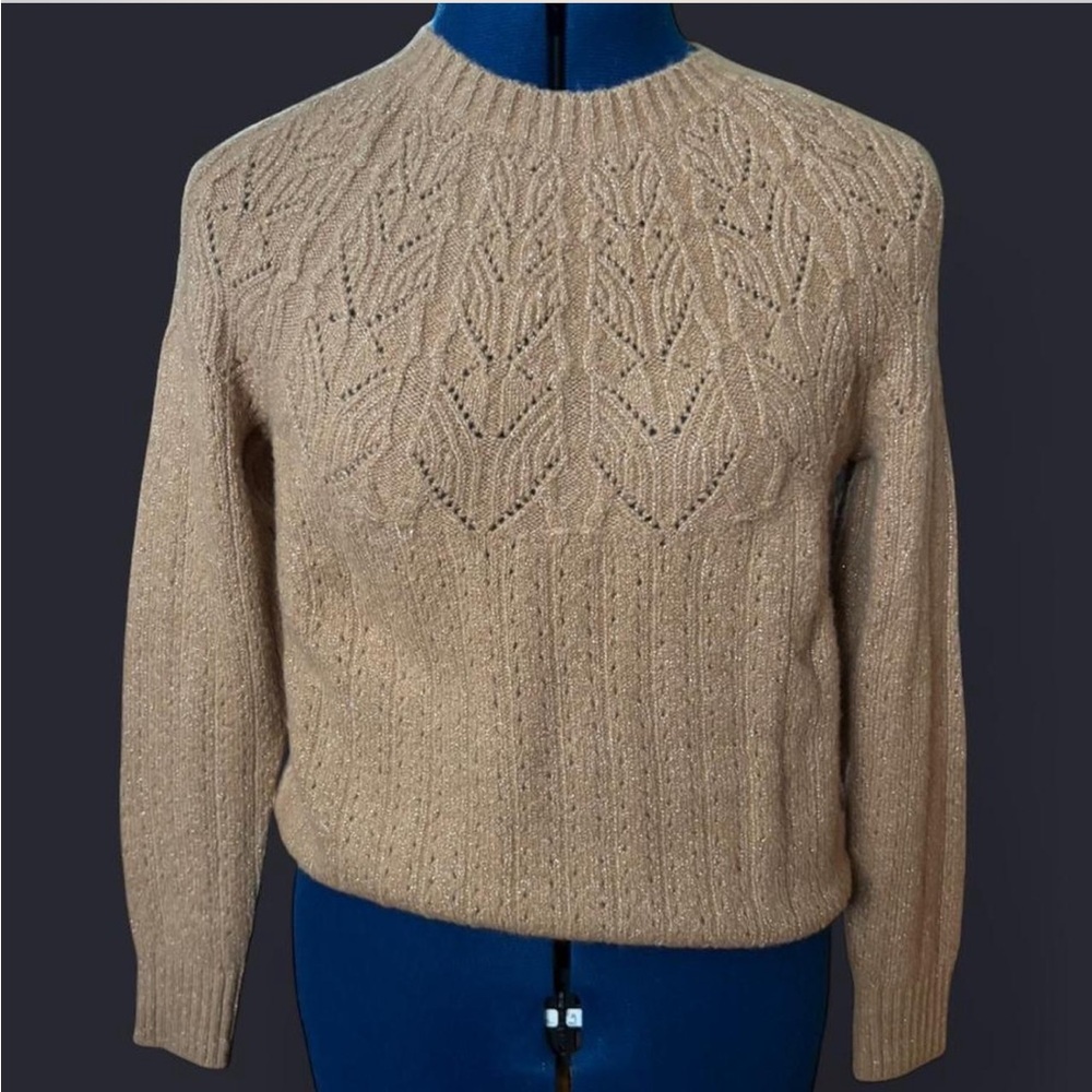 Talbots Women’s Beige Crewneck Sweater